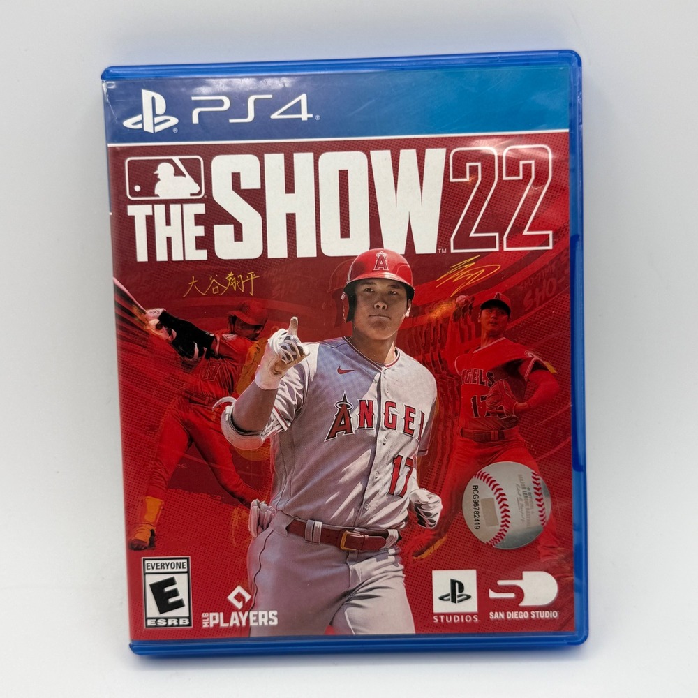 Sony MLB The Show 22 PS4 One Size Red Excellent Shohei Ohtani Baseball Game